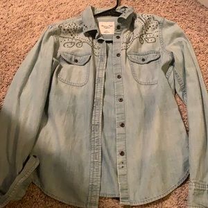 Western style, denim, studded